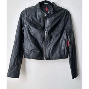 Spanx Leather Like Moto Jacket